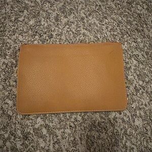 Tan Leather Clutch